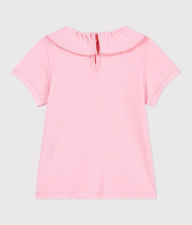 Camiseta infantil lisa de manga corta de algod&oacute;n MARQUISE