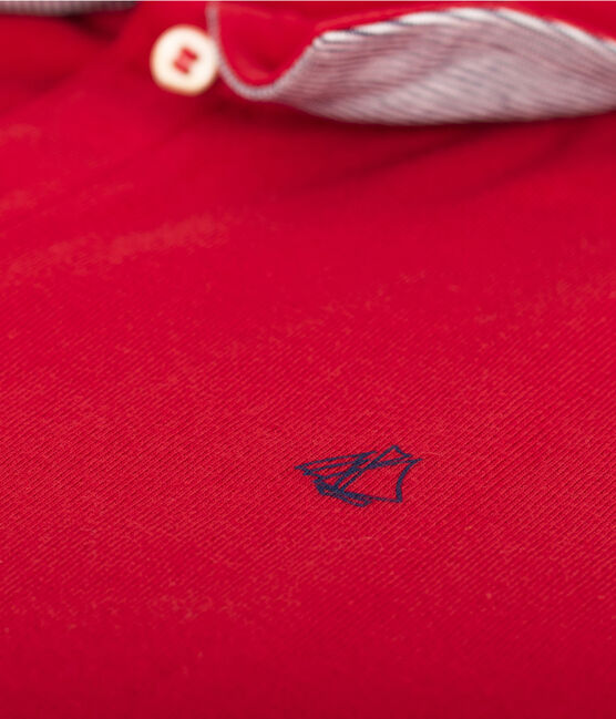 Polo infantil para niño rojo TERKUIT