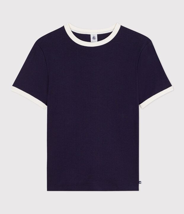 Camiseta lisa de algod&oacute;n de manga corta para mujer SMOKING