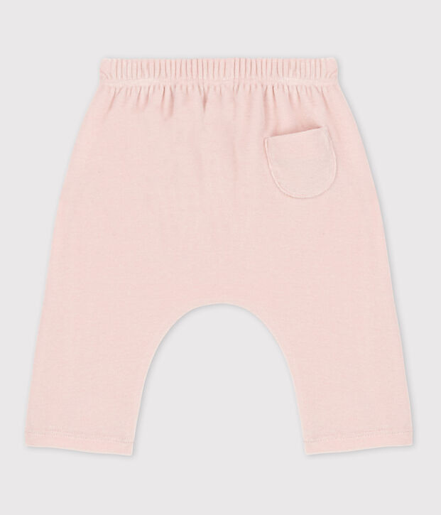 Pantal&oacute;n de terciopelo de algod&oacute;n de beb&eacute; rosa