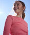 Camiseta L'ICONIQUE de algodón con cuello redondo para mujer rojo CORRIDA/blanco MARSHMALLOW