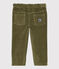 Pantalón de terciopelo de bebé. verde MILITARY