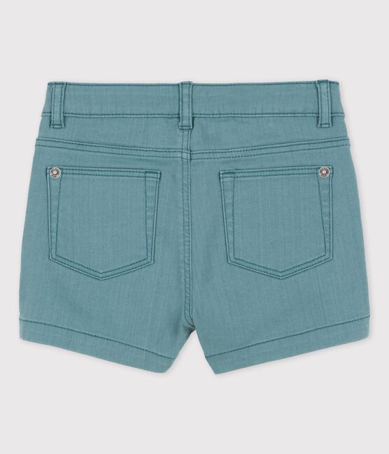 Shorts de tejido vaquero para niña verde BRUT