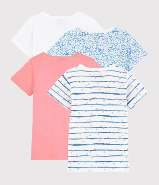Juego sorpresa de 4 camisetas de manga corta para niña variante 1