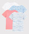Juego sorpresa de 4 camisetas de manga corta para niña variante 1