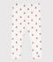Leggings de algodón con estampado de flores para bebé blanco MARSHMALLOW/blanco MULTICO