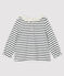 Blusa de manga larga para bebé niña blanco MARSHMALLOW/azul SMOKING