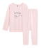 Pijama de rizo picado para niña muy cálido rosa MINOIS