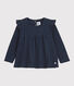 Blusa de algodón de bebé.