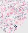 Vestido infantil de algodón estampado de manga corta blanco MARSHMALLOW/blanco MULTICO