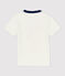 Camiseta de manga corta de algodón de niño blanco MARSHMALLOW