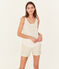 Camiseta de lino para mujer blanco MARSHMALLOW