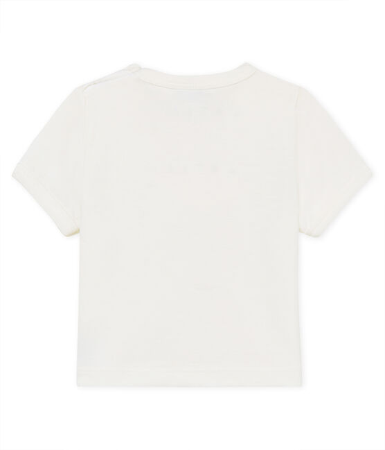 Camiseta manga corta con motivos para bebé niño blanco MARSHMALLOW