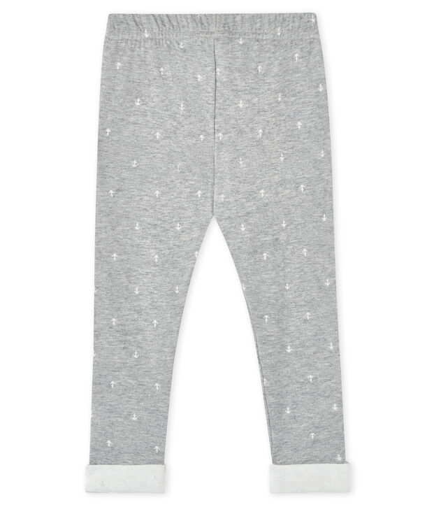 Pantal&oacute;n para beb&eacute; ni&ntilde;o gris/blanco