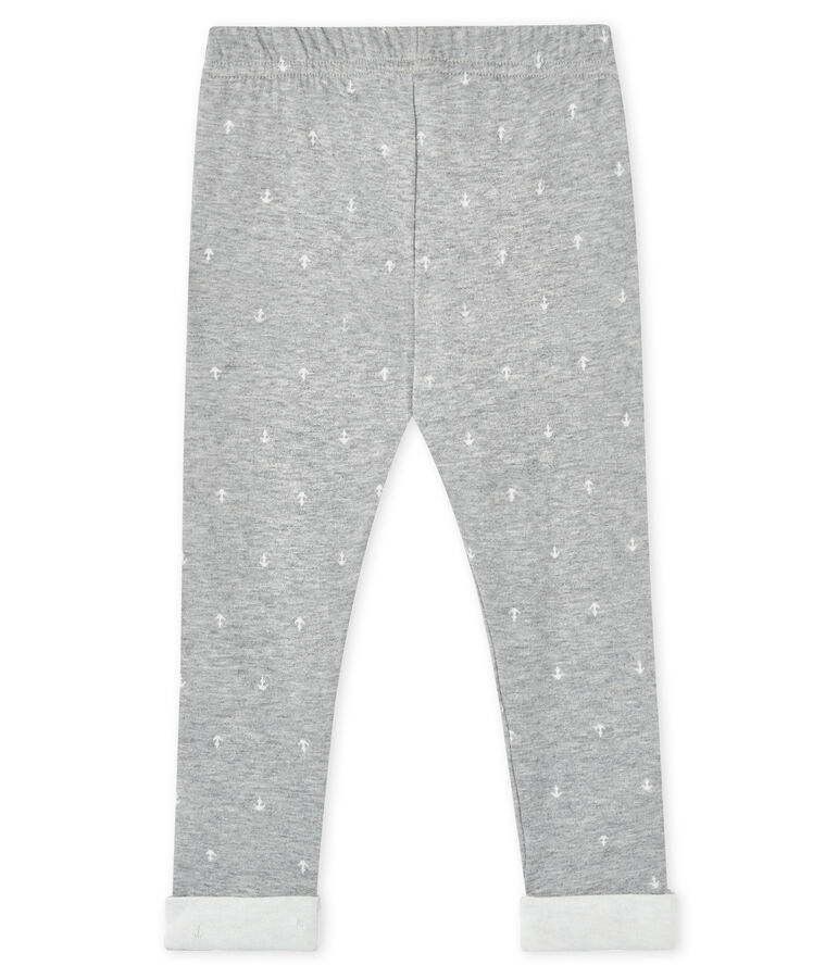 Pantal&oacute;n para beb&eacute; ni&ntilde;o gris/blanco