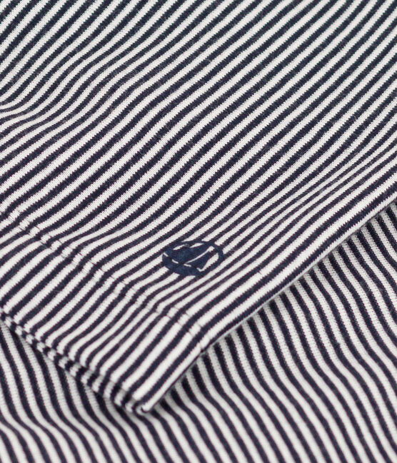 Quimono de rayas para mujer azul SMOKING/blanco MARSHMALLOW