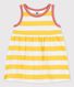Vestido sin mangas a rayas de jersey de bebé