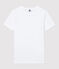Camiseta de cuello redondo emblemática de algodón de mujer blanco ECUME