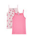 Lote de 2 camisetas de tirante fino para niña