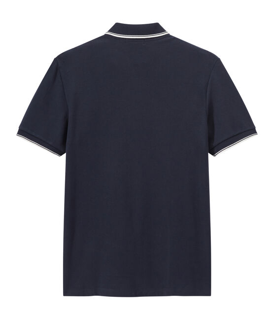 Polo manga corta para hombre azul SMOKING