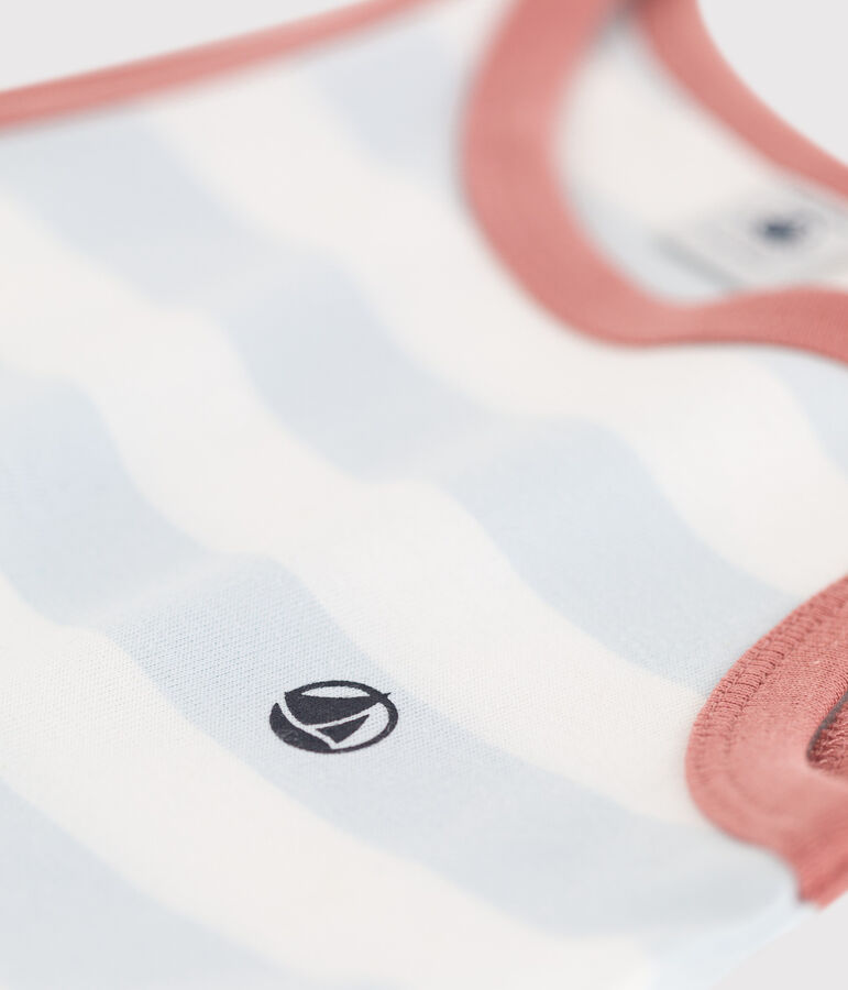 Vestido sin mangas de algod&oacute;n a rayas para ni&ntilde;a PLEINAIR/ MARSHMALLOW