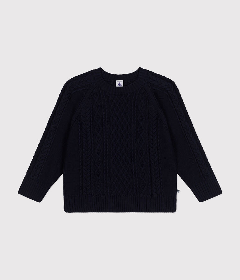 Jersey irland&eacute;s de algod&oacute;n de ni&ntilde;a/ni&ntilde;o azul