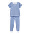 Pijama de manga corta en túbico para niño blanco ECUME/azul PERSE