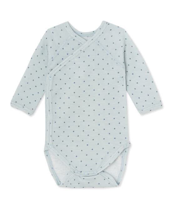 Body manga larga de lana y algodón primera puesta para bebé niño FRAICHEUR/TEMPETE Petit