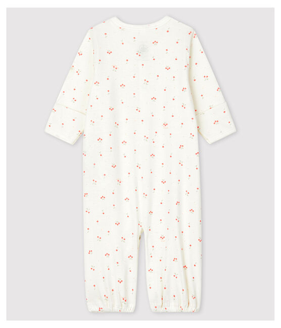 Mono saco de barquitos de bebé de algodón ecológico blanco MARSHMALLOW/blanco MULTICO