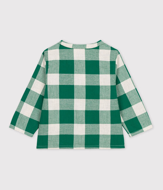 Camisa de franela de manga larga a cuadros para bebé MATCHA/ AVALANCHE