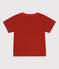 Camiseta de manga corta de punto con motivo para bebé rojo HARISSA