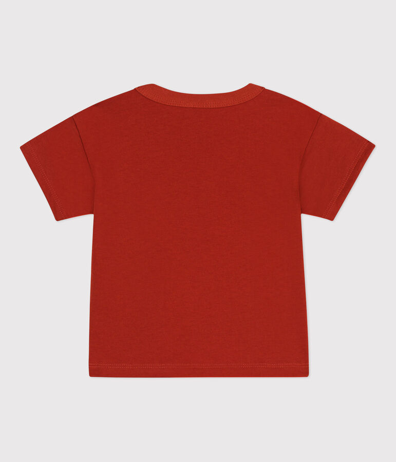 Camiseta de manga corta de punto con motivo para beb&eacute; rojo HARISSA