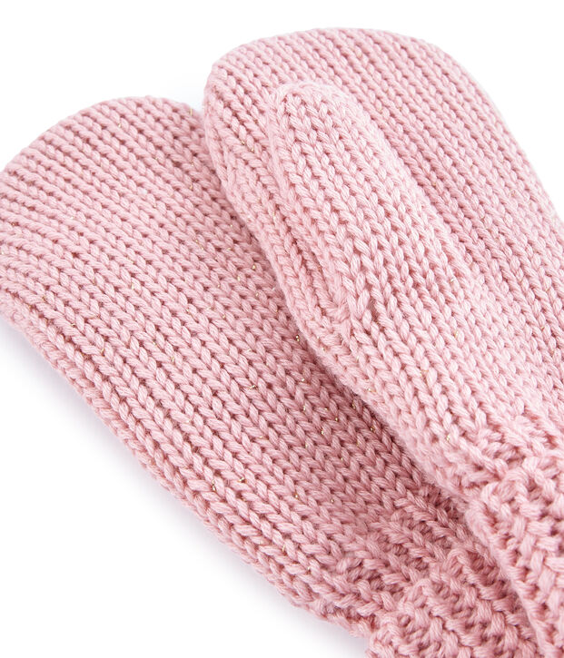 Manopla infantil para ni&ntilde;a rosa/amarillo