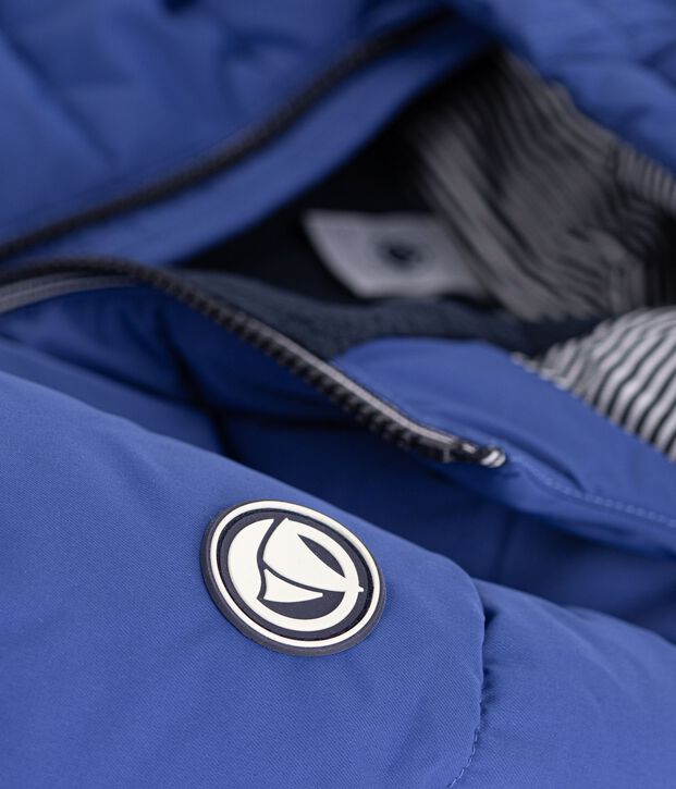 Plum&iacute;fero infantil liso azul