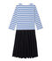 Robe femme trompe l'œil blanco LAIT/azul SURF