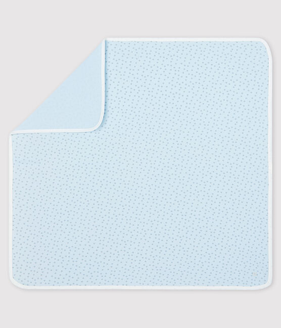 Manta de tejido acanalado para bebé azul FRAICHEUR/gris CONCRETE