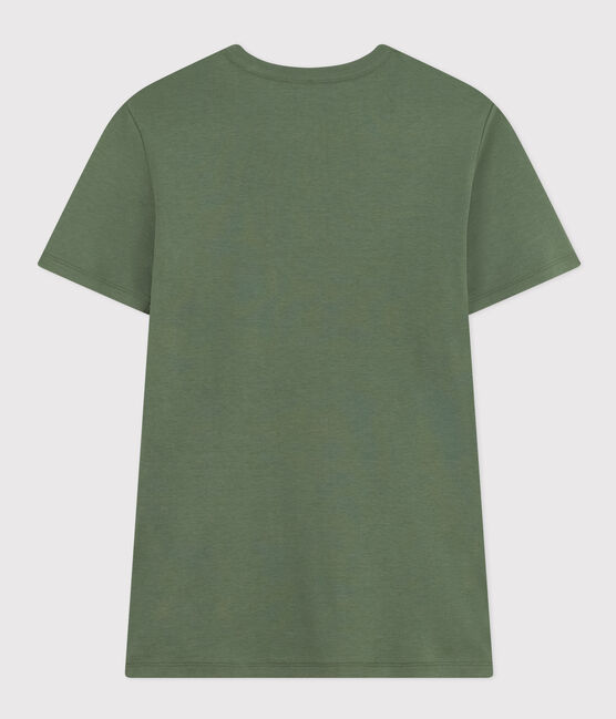 Camiseta L'ICONIQUE de algodón con cuello redondo para mujer verde CROCO