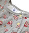 Vestido estampado para niña gris BELUGA/blanco MULTICO