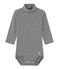 Body bebé mixto con el cuello cisne milrayas azul SMOKING/beige COQUILLE