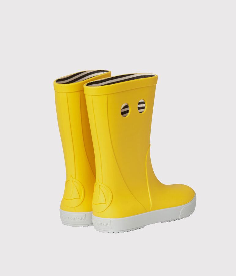 Botas de lluvia de ni&ntilde;o/a amarillo JAUNE