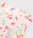 Pijama corto de flores para niña de punto