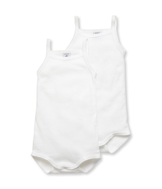 Par de bodis con tirantes para bebé niña variante 1