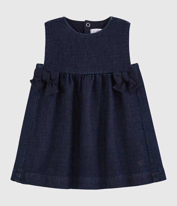 Vestido de felpa vaquero de beb&eacute; ni&ntilde;a azul