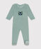 Pijama de terciopelo para bebé verde PAUL