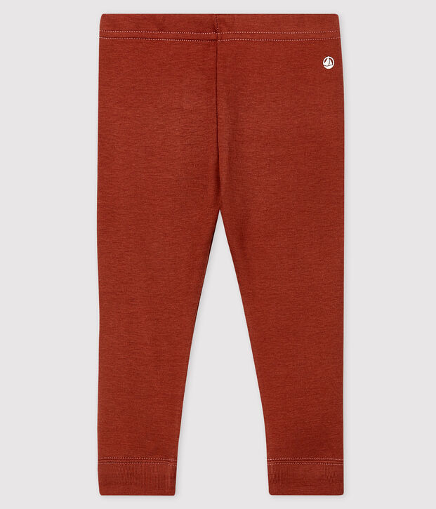 Leggings de algod&oacute;n de beb&eacute; naranja