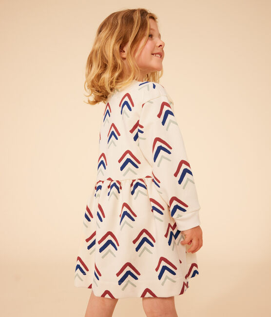 Vestido estampado de manga larga de muletón de niña AVALANCHE+INCOGNITO/ MULTICO