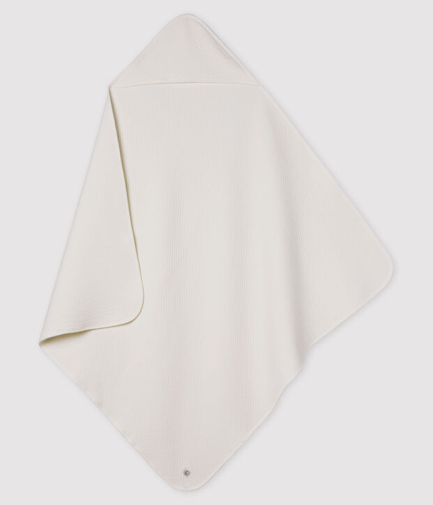 Manta para beb&eacute; de t&uacute;bico blanco