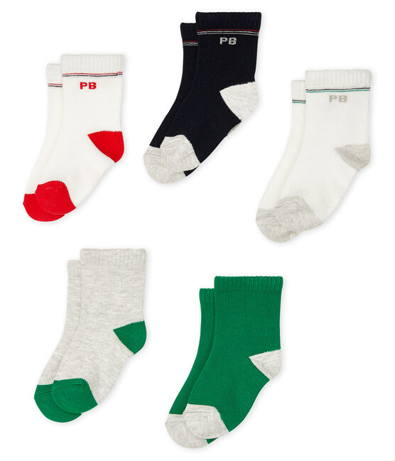 Lote de 5 pares de calcetines bebé niño variante 2
