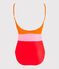 Traje de baño de 1 pieza ecorresponsable para mujer rojo PEPS/blanco MULTICO