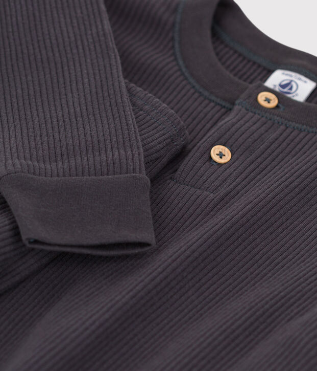 Pijama de algod&oacute;n para ni&ntilde;o/ni&ntilde;a gris